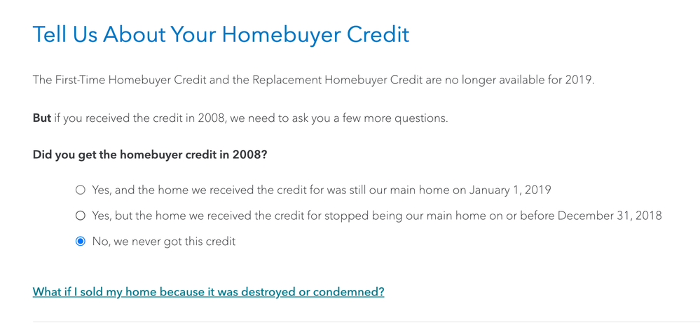 Initial option submitted