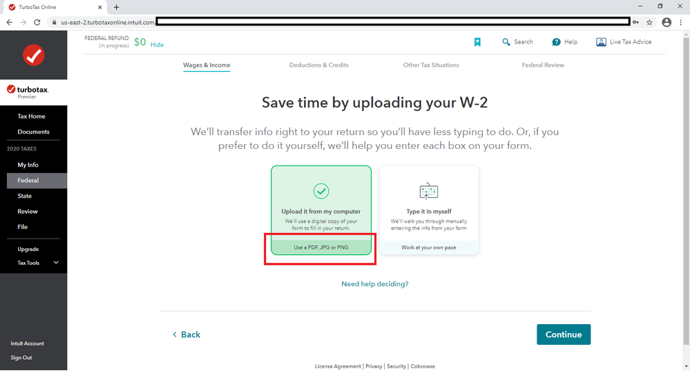 Add W2 via...PDF!