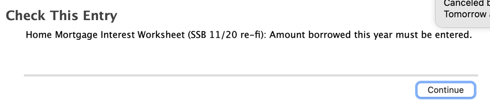 1098 error - 11/2020 re-fi