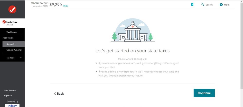 Where is "Federal" to click on?