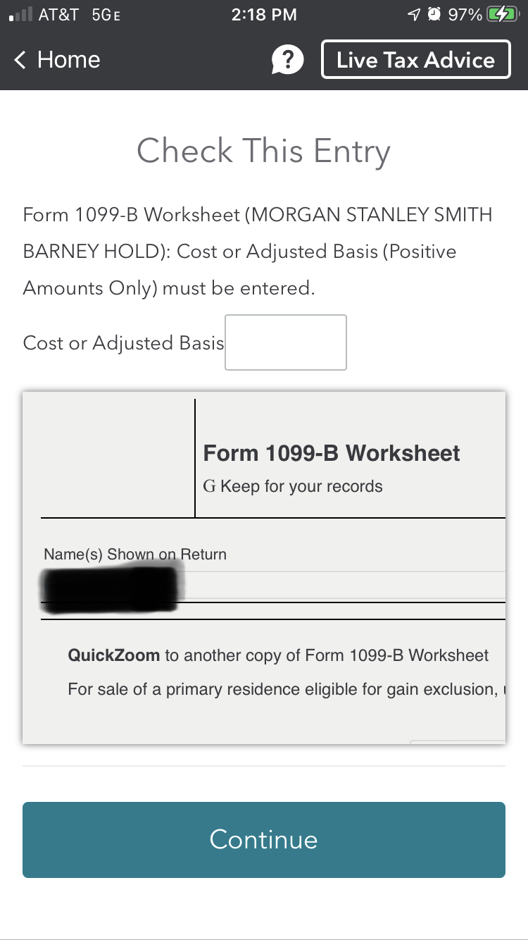 IRS Tax forms 1099B and 8949