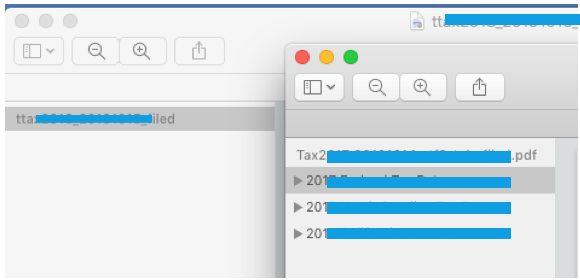LHS - pdf from Mac -- not TOC.  RHS pdf from Windows ,TOC