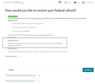 How would you like to receive your federal return?