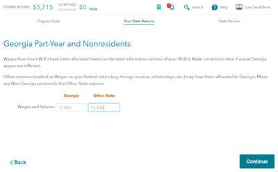 GA part-year and nonresidents