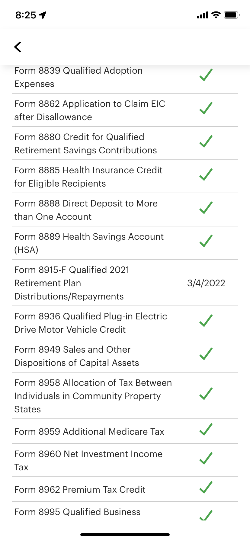 When will the 2021 8915f form be available on Turbo Tax to efile?
