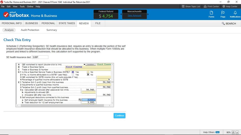 2021 Turbo Tax QBI deduction smart worksheet error.jpg
