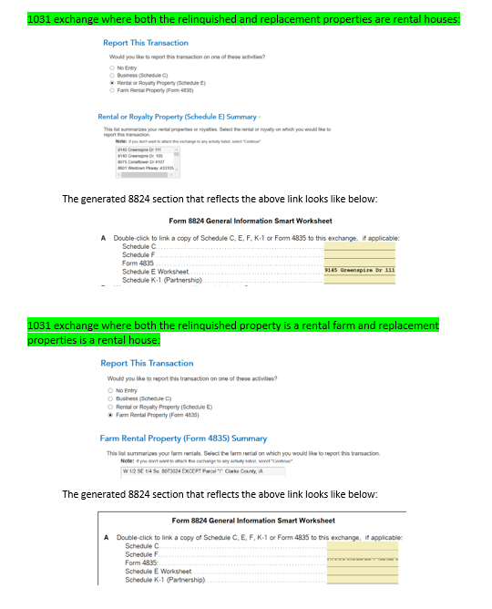 Example - report exchange
