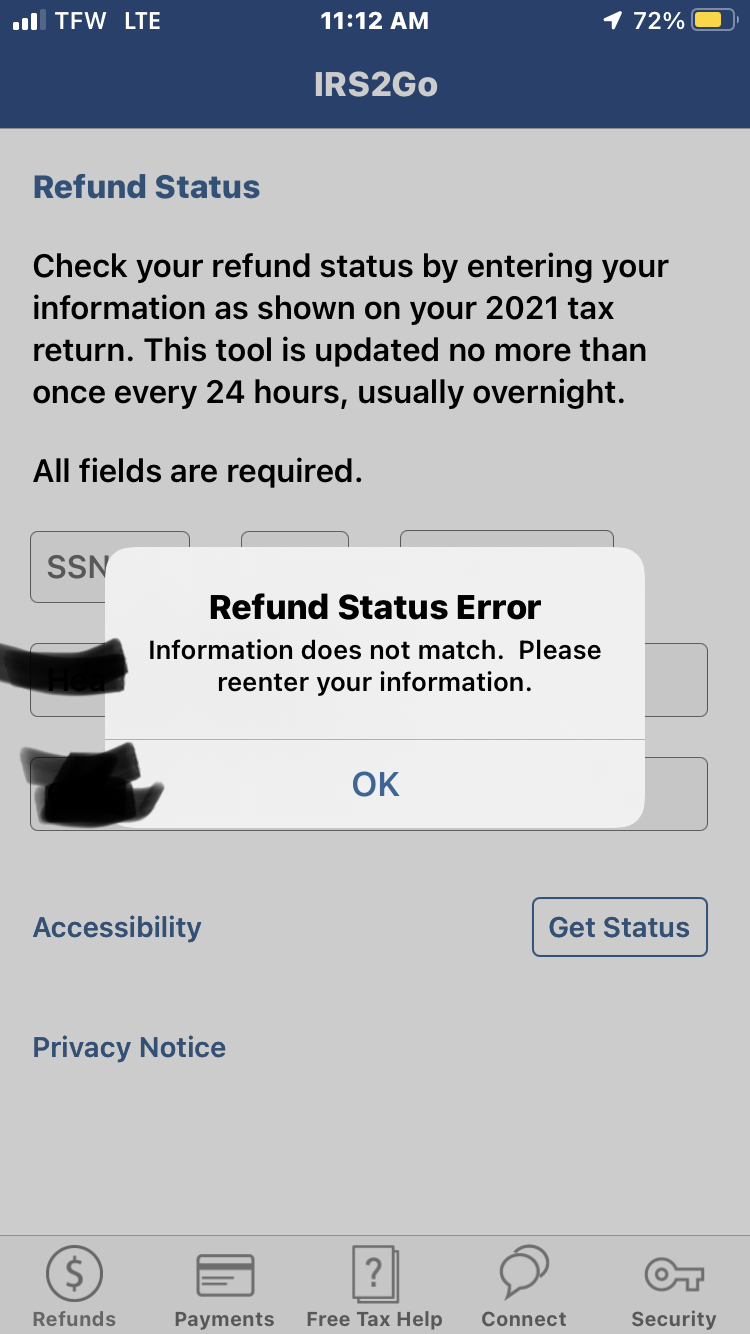 Solved: My refund was accepted but I don't understand as to why I can not  track it?, image size:750x1334