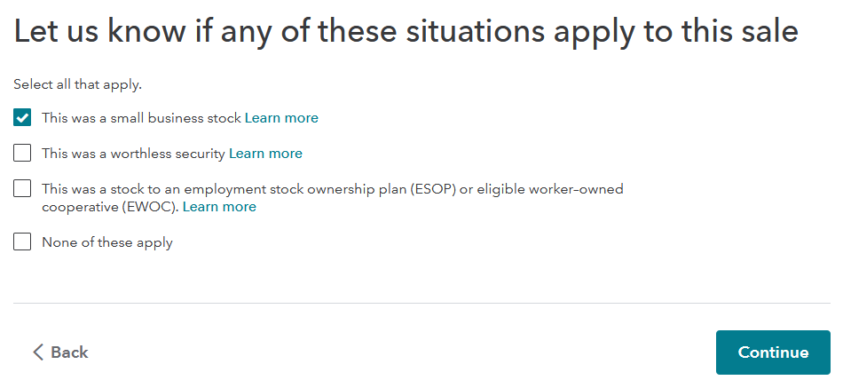 This is the only question I get remotely relevant to QSBS.