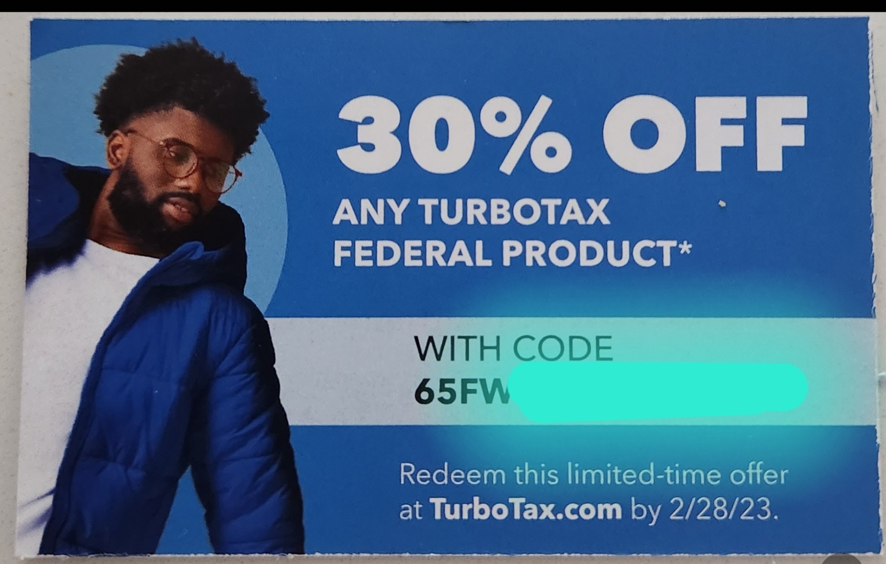 Where and when can I enter my discount code for any Turbotax federal product?