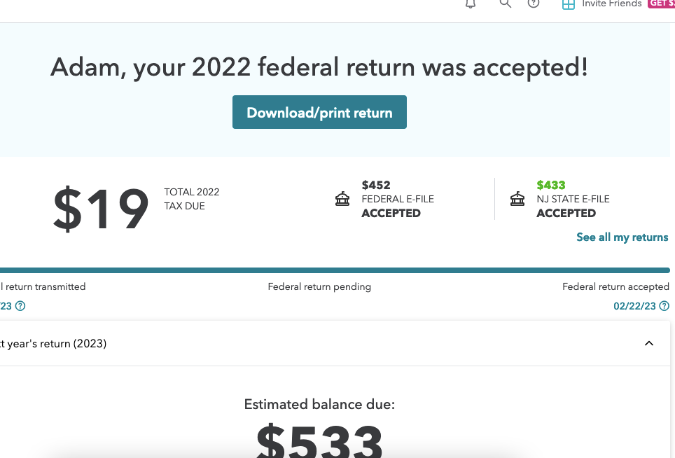 Turbo Tax gave me one amount that I owe... then put 4 prepay coupons in the PDF with totally