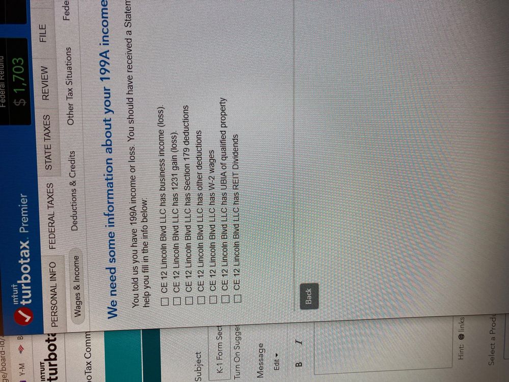 This screen does not offer the option I need  "Other net rental income (loss)".  How to handle it?