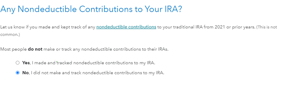 Turbotax - Backdoor ROTH IRA Step 11 Not There.PNG