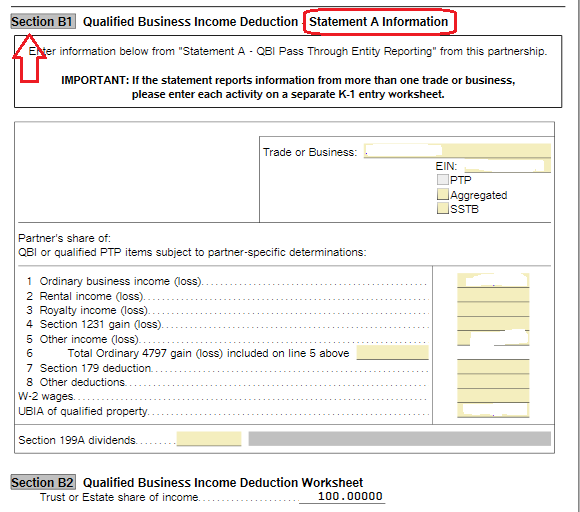 Worksheet for Schedule K-1 (Form 1065)