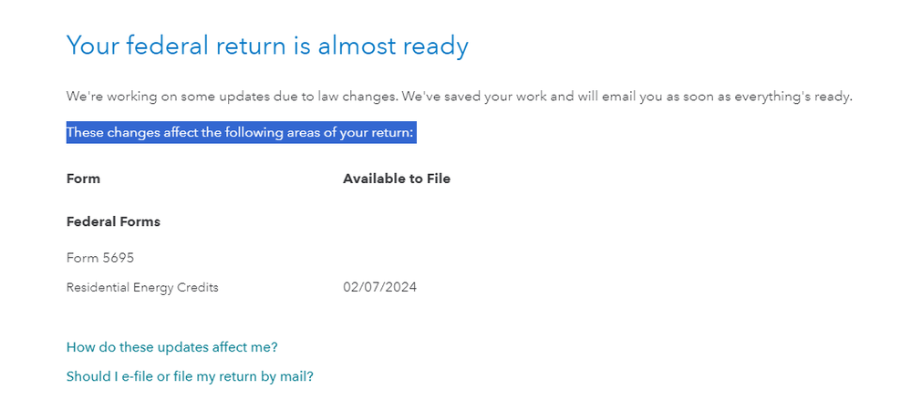 Cant complete taxes without this form. Do I have to mail the paperwork in because filing online clearly have a glitch no one want to address.