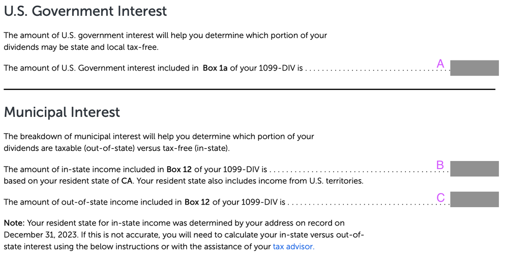 Betterment supplemental tax form