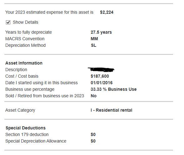 Depreciation Details