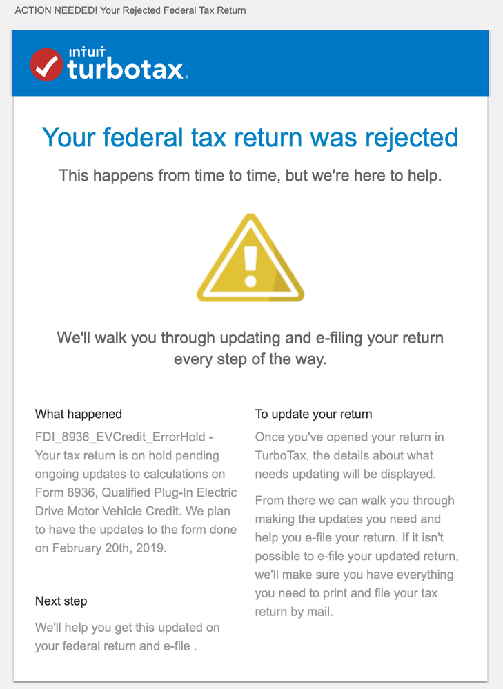 Federal Tax Return rejected.png