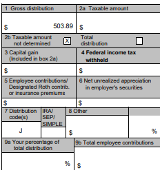 ROTH IRA 1099-R