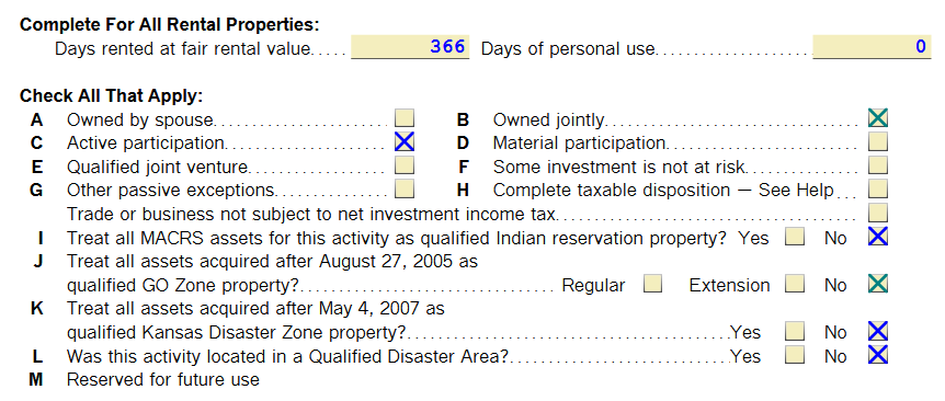 Rental Question responses