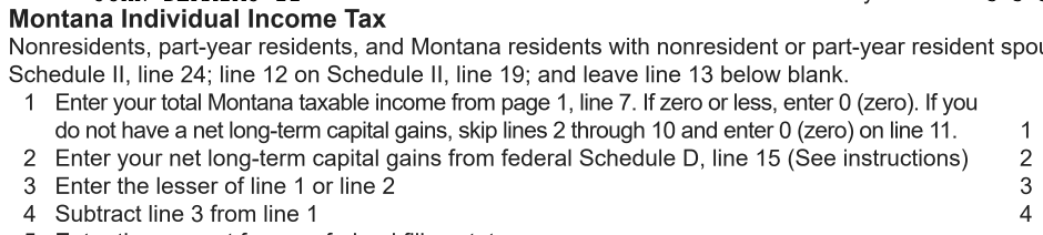 2024 Montana Return - Page 2: Item 2