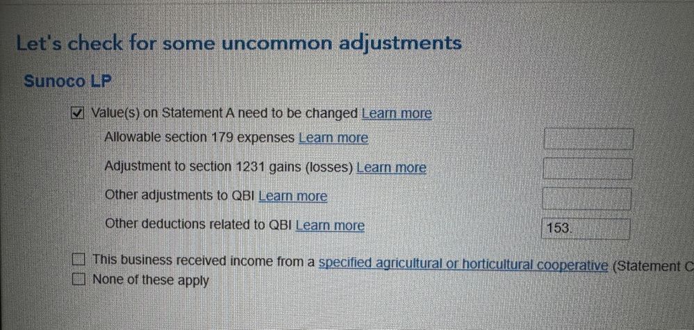 Uncommon Adjustments