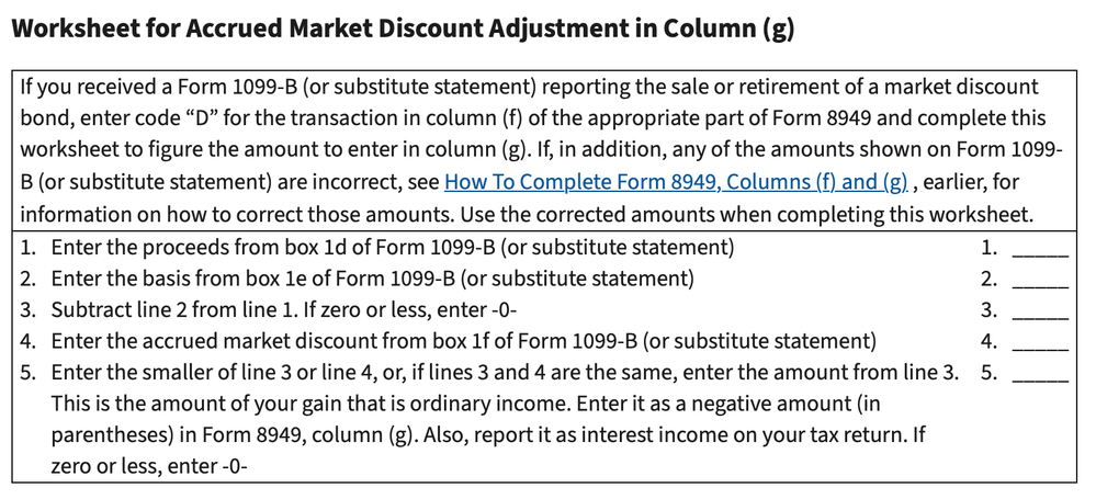 Form 8949 AMD adjustment