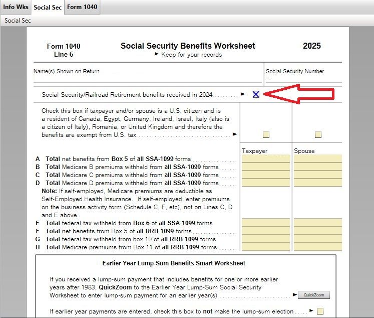 Social Security worksheet from 2025 taxes.jpg
