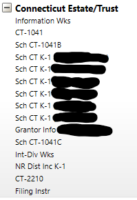 CT Forms for submission