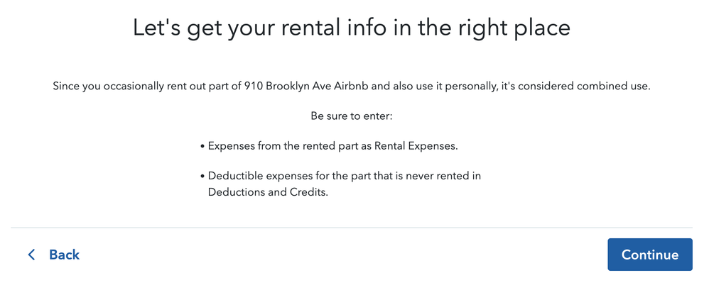 Then, it gives me this screen. When I click "Continue it takes me back to the summary page.