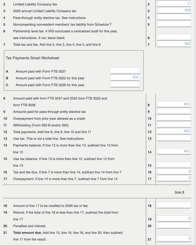 Manually entered values are not saved