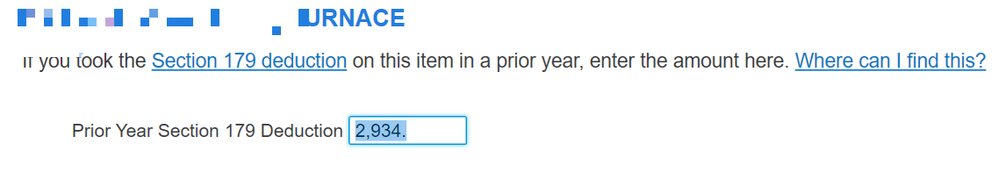 section 179 deduction prior year