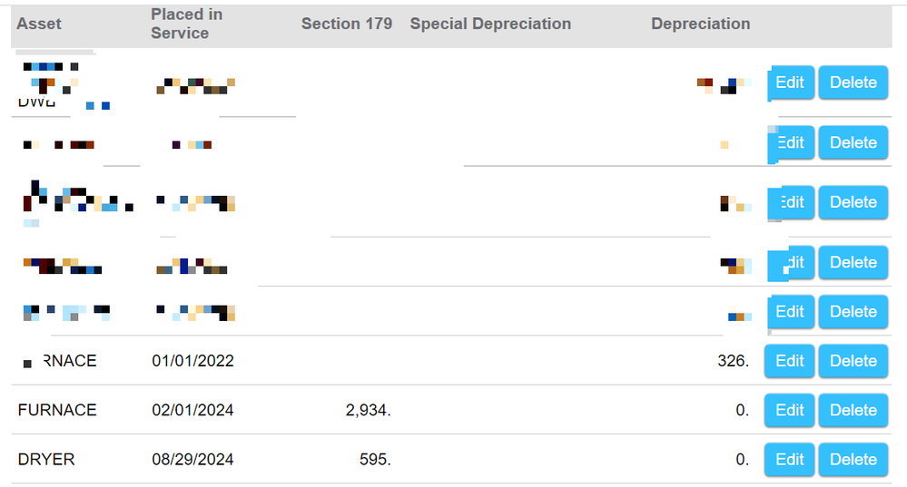 deduction summary page