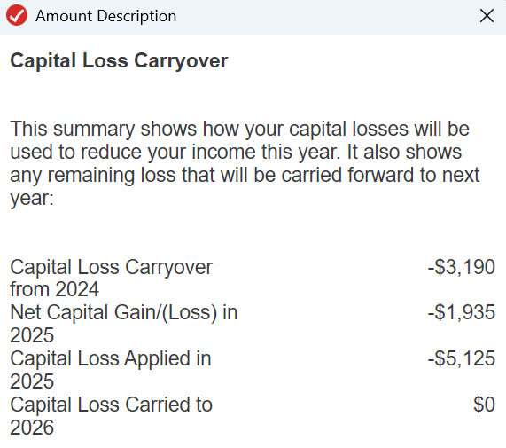 capital loss 2025 detail