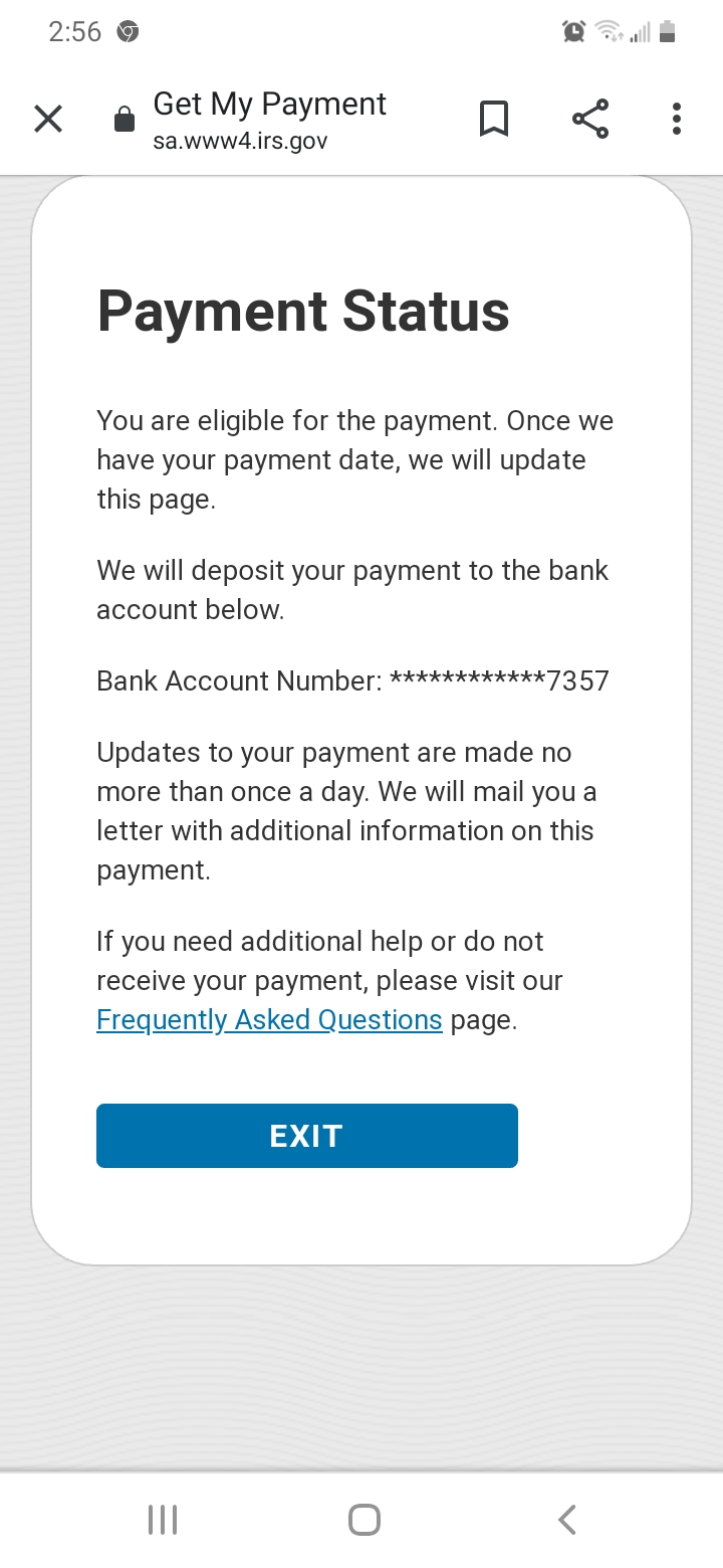 Stimulus Direct Deposit Community